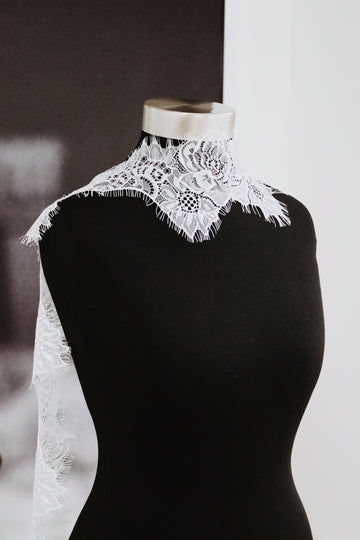 Delicate Lace Bridal Scarf